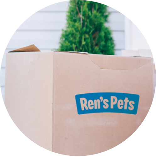 Ren's Pets package ready for delivery